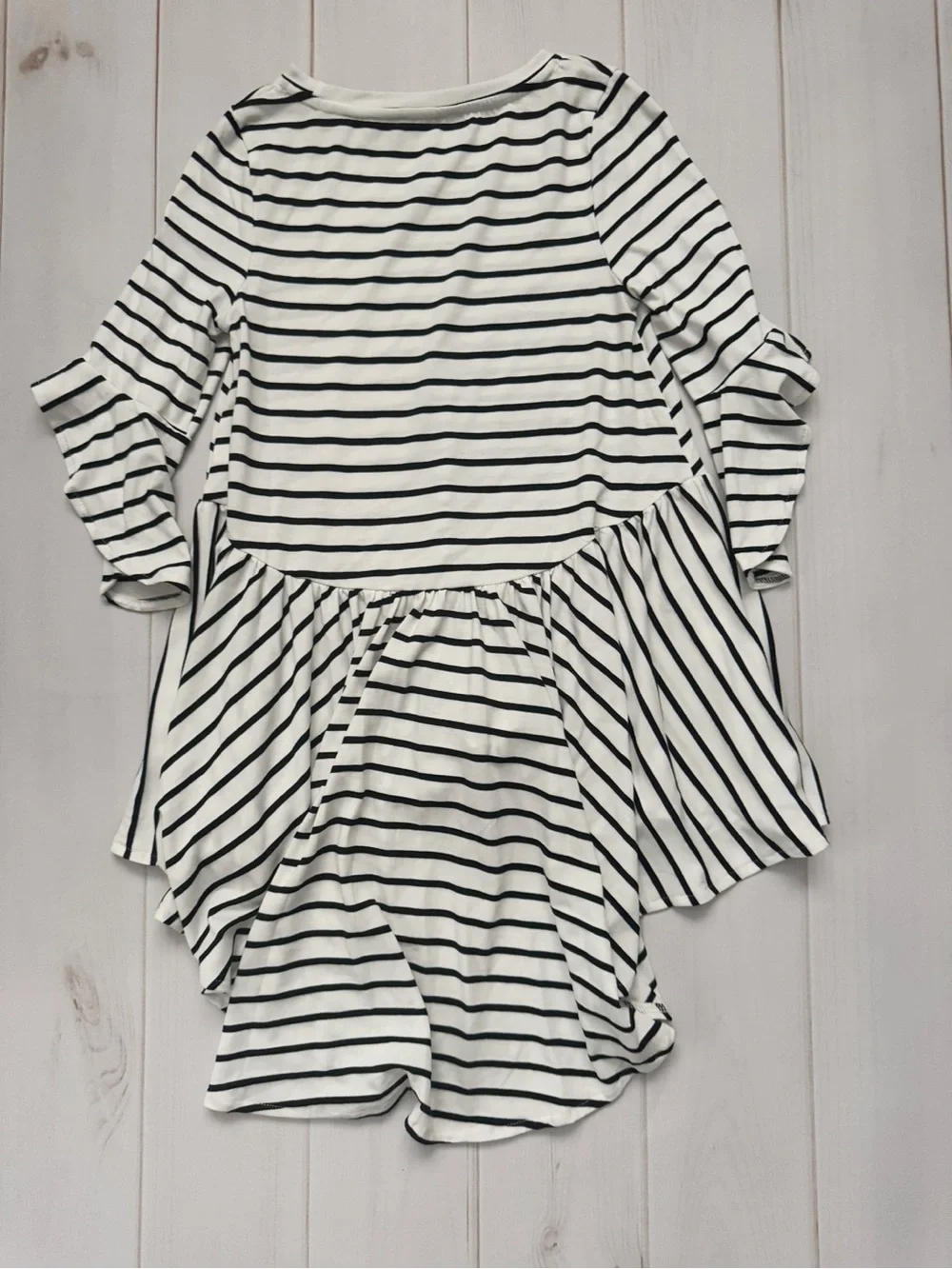 Mia Joy High-Low Striped Tunic Top
